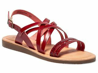 BLAUDIA BORDEAUX 22 - SANDALE BORDEAUX CROCO - INDE